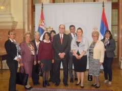 19 November 2013 The Head and members of Parliamentary Friendship Group with Denmark with the Danish Ambassador to Serbia